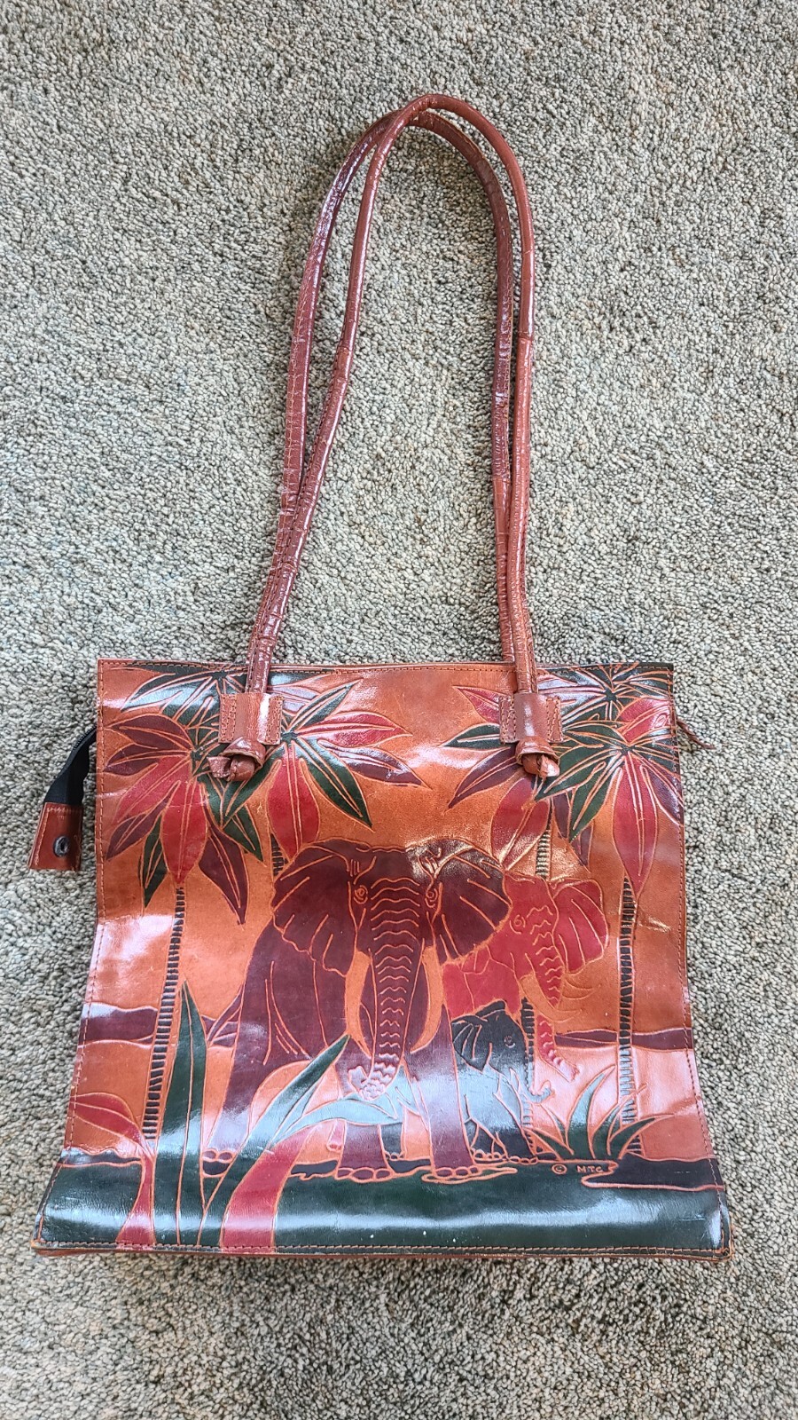 Vintage Emily Ann Of Boca Raton Brown Leather Elephan… Gem