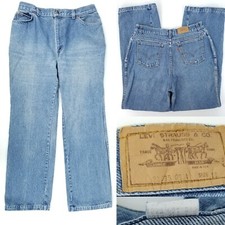 Vtg 70s Levis Womens 18 32x30 Orange Tab USA 25035 0214 High Waisted Mom Jeans