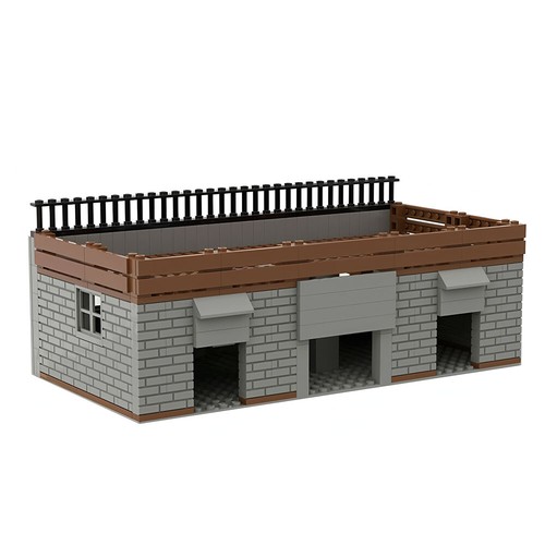 MOC Military Building Block Bricks Battlefield Ruins Scene 2 story house 254pcs - Picture 12 of 27