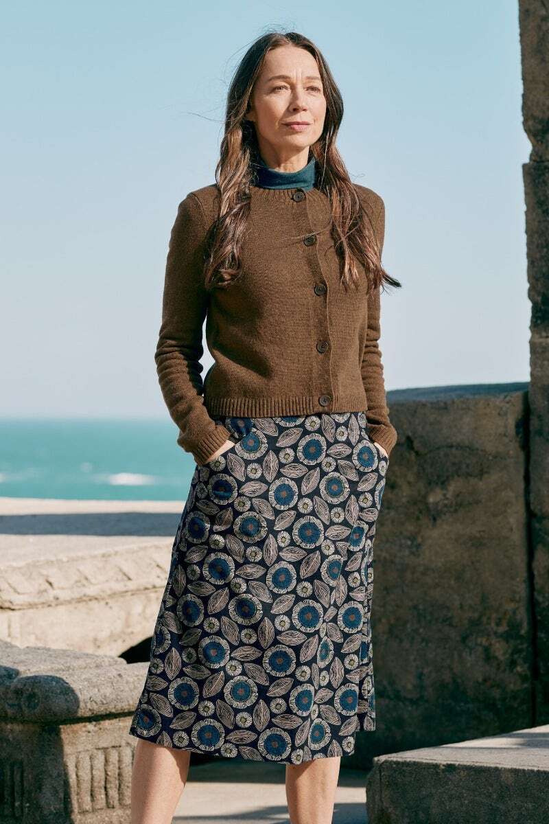 Seasalt Women's Skirt black Forest View Skirt Regular Lino