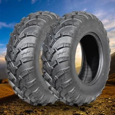25x8-12 ATV Tires Set of 2 6Ply 25x8x12 UTV All Terrain Tubeless Heavy Duty Tyre