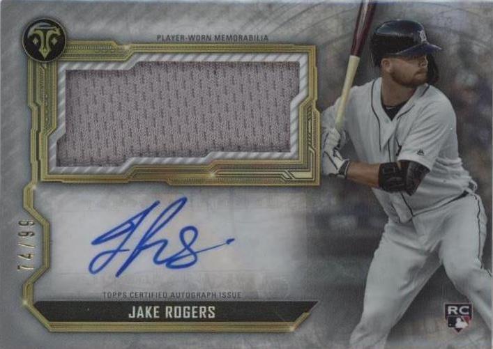 2020 Topps Triple Threads - Jake Rogers #ASJR-JRO - 1 of 1