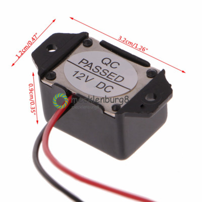 DC 12V 85dB Mini Electronic Alarm Buzzer Constant Tone NEW