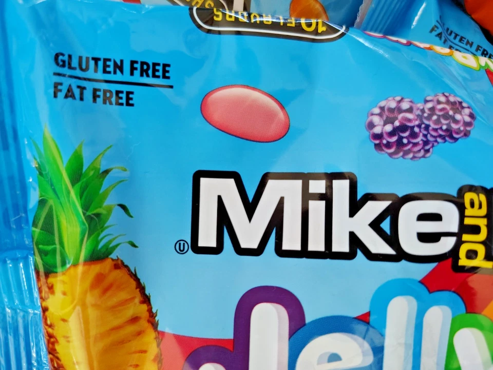 Mike & Ike Mega Mix 10 Flavor Jelly Beans, 14oz, BB 7/26, Lote de 4 - Imagem 3 de 4