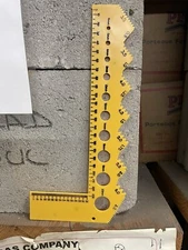 Guage-It, Bolt/Stud Measure Ruler with Thread Pitch Guage, Metric