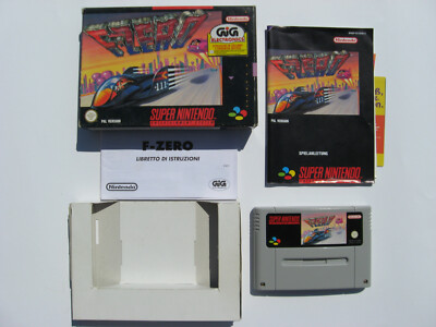 F-ZERO SNES PAL with German+Italian manual boxed complete