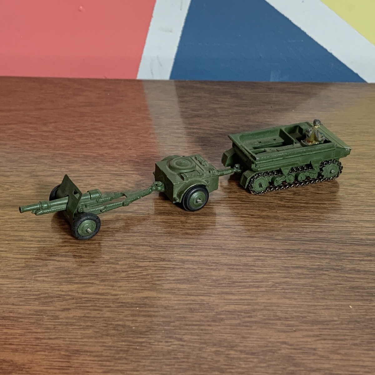 Vintage Dinky 162A B C Military Light Dragon Tractor
