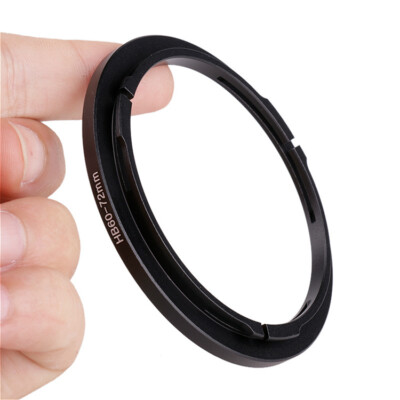 Fotodiox Step-Up Adapterring – Hasselblad B60 Naar 72 Mm Filterdraad, Zwart Geanodiseerd Metaal, Voor Bevestiging Van Standaardfilters Op Hasselblad-lenzen
