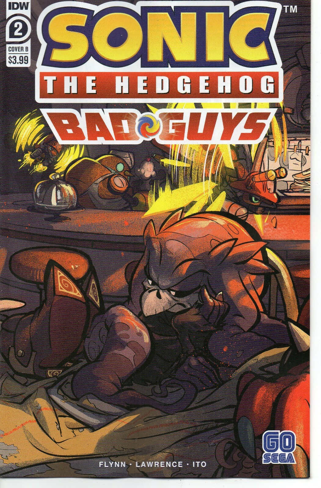 Sonic The Hedgehog: Bad Guys Comic 2 Cover B IDW 2020 Flynn Lawrence Ito