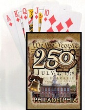 250th America's Anniversary Philadelphia  Pennsylvania Playing Cards New