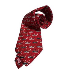 Vineyard Vines American Flag Stars Boats Silk Tie