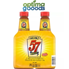 Heinz 57 Sauce 20oz (2 Pack) – Tangy Steak Sauce & Marinade, Multi-Use Condiment