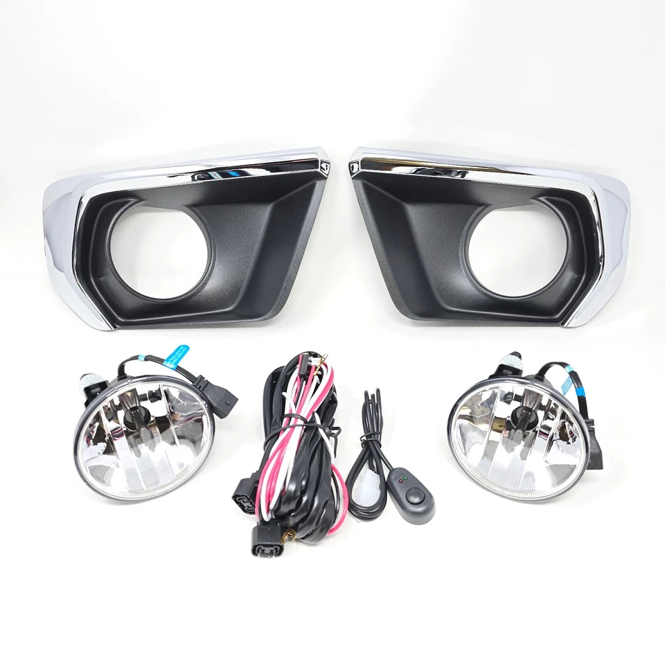 For 2021 2022 Chevrolet Colorado Clear LED Fog Lights Chrome Bezel Wires Switch - Image 2 of 4