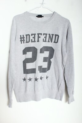 FSBN College Style Sweater - Grey - Size m Medium (D21)