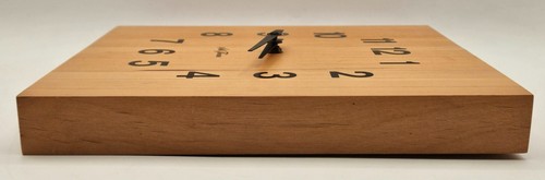 Reloj de Pared Madera Bloque Carnicero Cuadrado MCM Seth Thomas De Colección 11" x 11" - Imagen 18 de 19