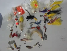 Vintage Old Large Set of Various Trout Lures "Made in France"