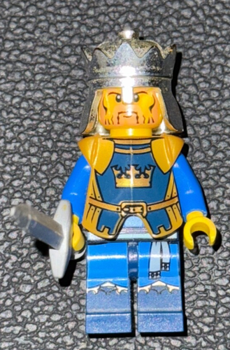 Lego Castle Fantasy Era Minifigure Crown King w chest plate - 第 1/2 張圖片