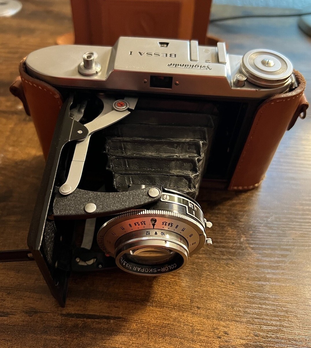 赤 フォクトレンダー Voigtlander BESSA Ⅱ 用蛇腹 BESSA 2 color skopar 105mmF3.5 ベッサ2 フォクトレンダー