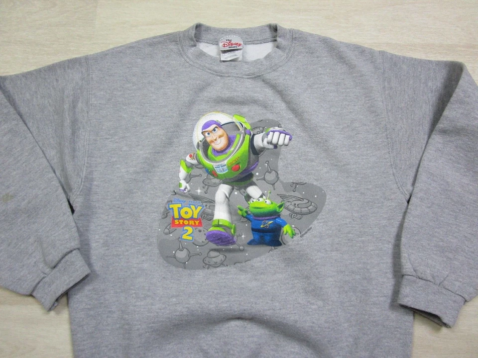 Vintage Disney Toy Story 2 Movie Buzz Lightyear Sweatshirt Kids Youth (L) 10-12 - Image 3 of 4