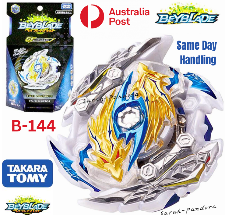 LONGINUS/Red とBlue ２枚セット Takara Tomy Beyblade BURST GT B-144 Booster Zwei Longinus Dr