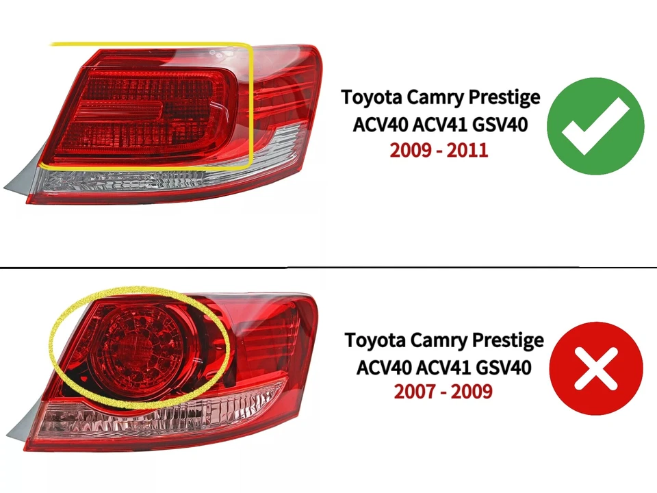 Rear Right Tail Light Lamp Red Led For Toyota Aurion GSV40 3.5L 2GR-FE 2009-2011 - image 2 of 4