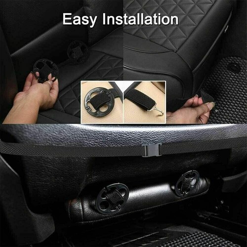 BREMER Coprisedili In Ecopelle Grigio Per Nissan Pixo - Con Motivo Trapuntato E Tasche Anteriori - OT409 - 3