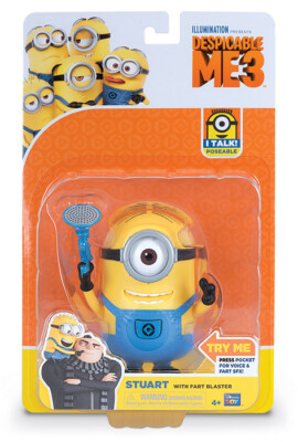 Cattivissimo Me 3 Stuart W / Fart Blaster Voice & Effects Figure Thinkway Toys