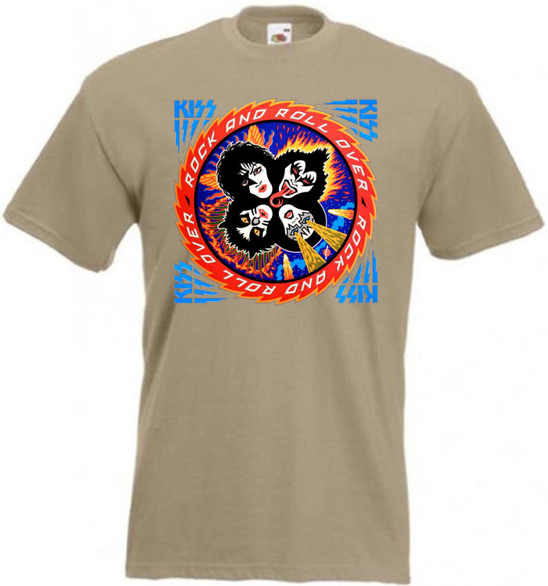 KISS Rock and Roll Over T-shirt hard rock heavy metal all colors