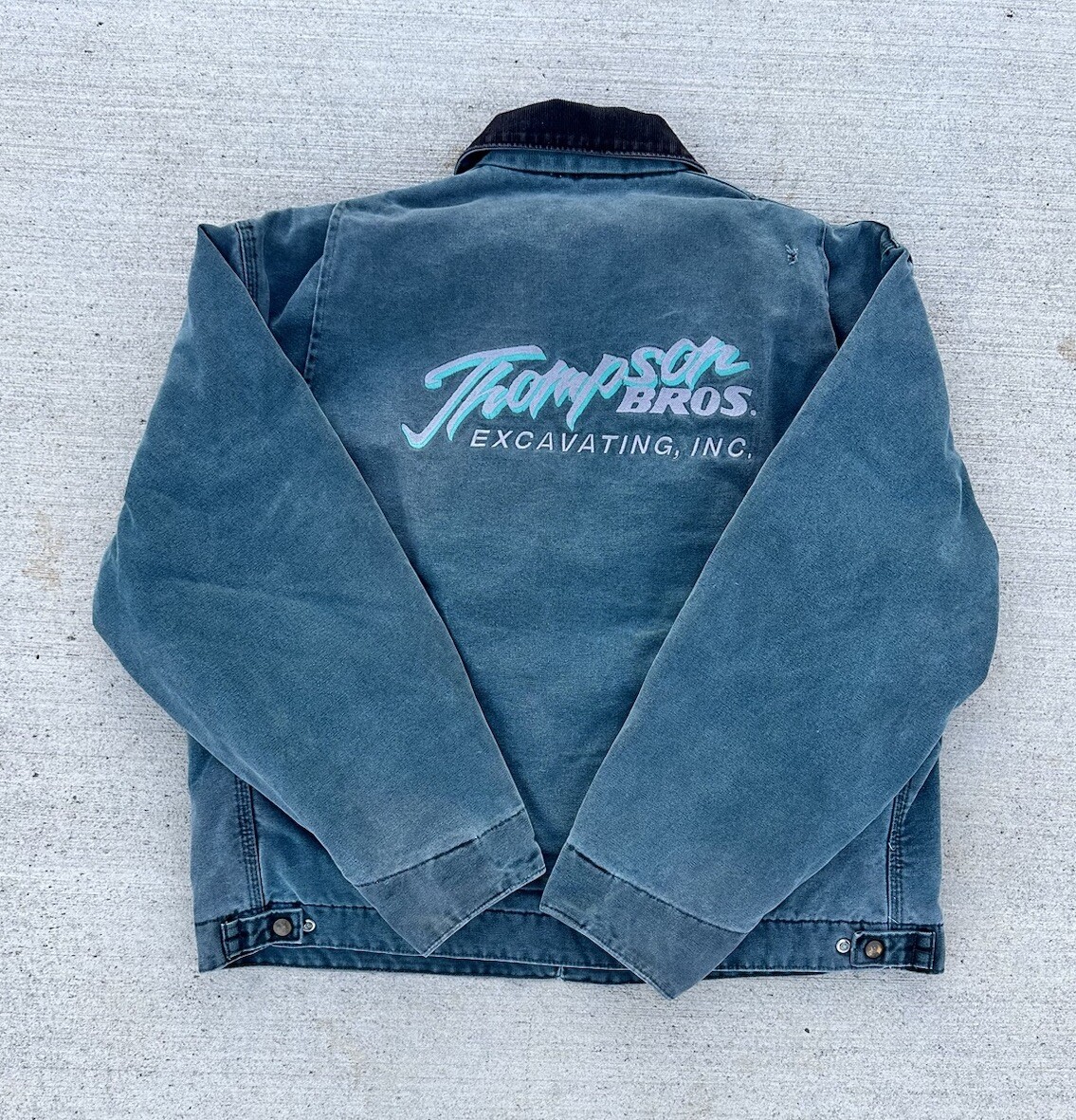 Vintage 90s Carhartt Detroit Jacket J43HTG Blanket Lined