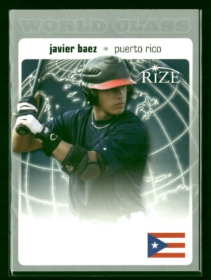 JAVIER BAEZ 2012 LEAF RIZE ''WORLD CLASS'' ROOKIE CARD #WC-2! CHICAGO CUBS!