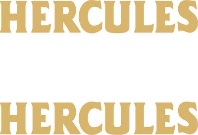 2 x HERCULES - Retro  Aufkleber 200 mm x 34 mm -viele Farben