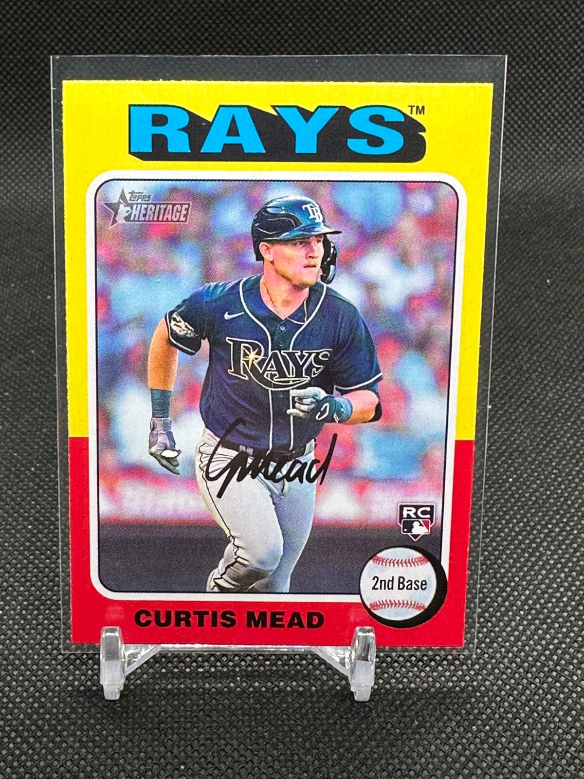 2024 Topps Heritage Curtis Mead ROOKIE #176 - Tampa Bay Rays