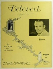 1928 Beloved Gus Kahn Jack Miller Vintage Sheet Music M61