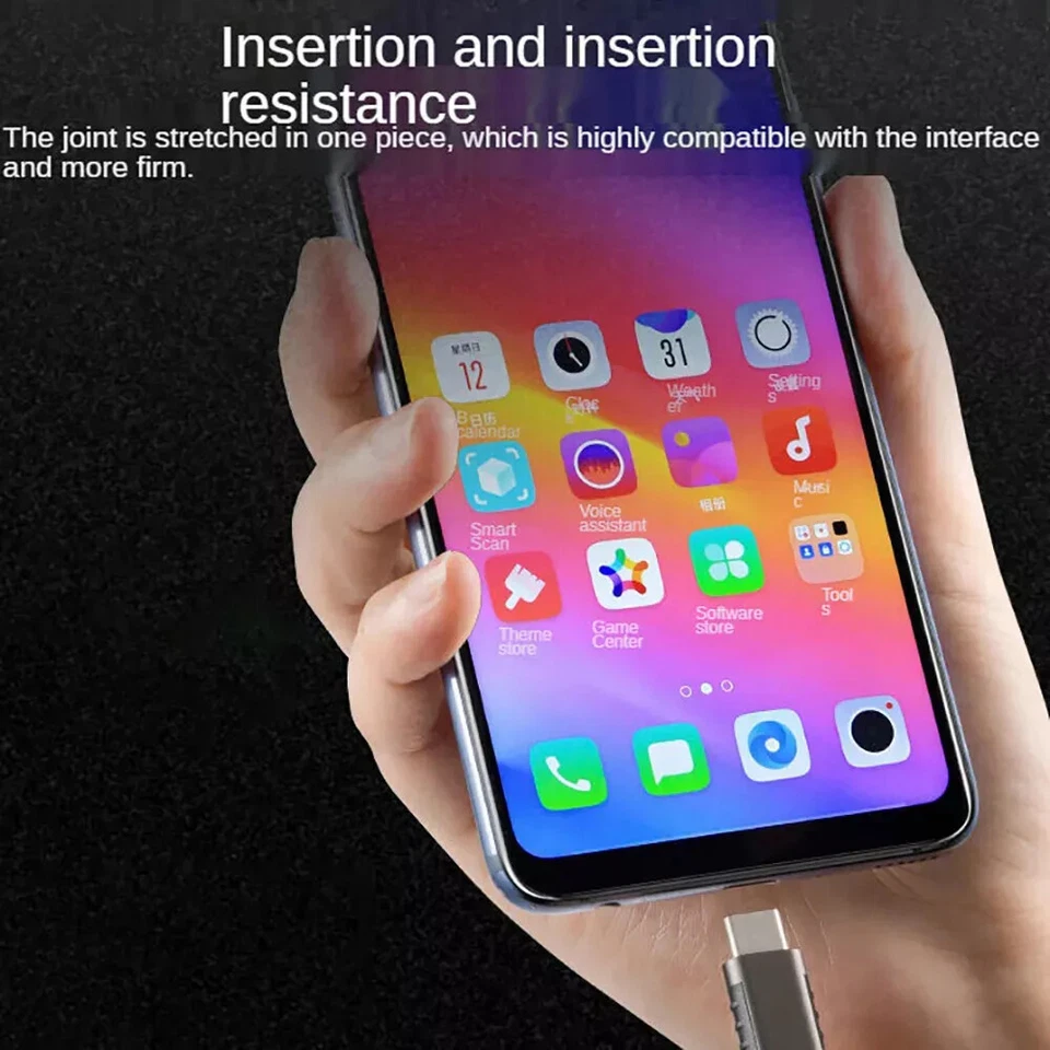 USB3.2 Gen2 Type A to USB C 10Gbps Cable Type C Data Cable 60W PD Fast Charging - Image 4 of 4