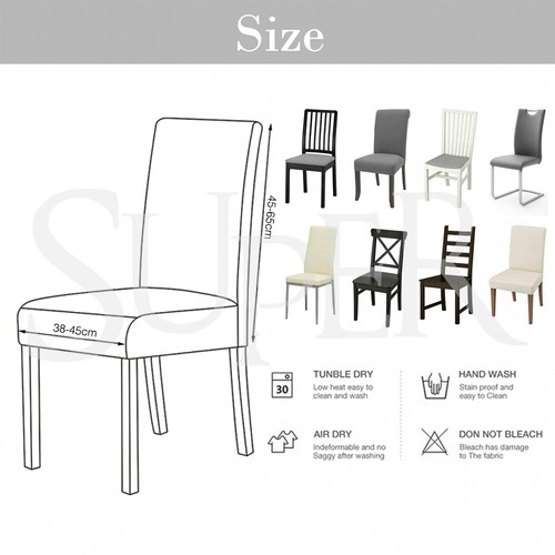 Dining Chair Covers Spandex Cover Stretch Washable Wedding Banquet Party Decor - Picture 8 of 37