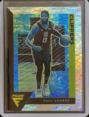 Paul George - 2020-21 Panini Flux Basketball - Silver Pulsar Prizm #74