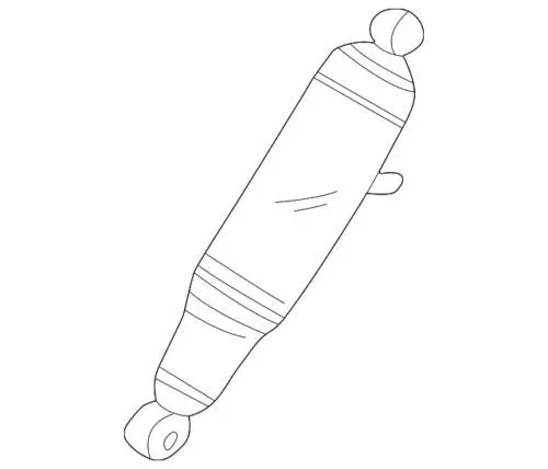 Amortiguador genuino GM 2002-2007 Buick Pontiac CXL Rendezvous Aztek 15233488 Foto 2 de 3