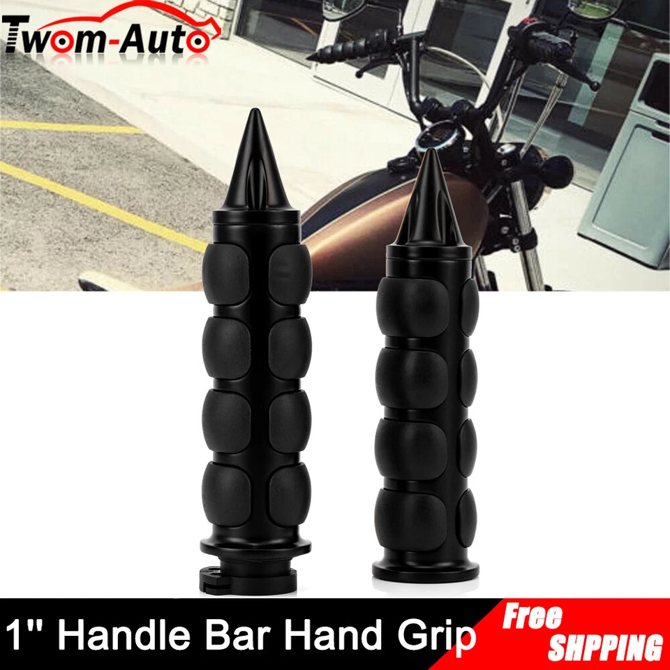 Empuñaduras de manillar de motocicleta con clavos de 1" para Yamaha V Star XVS 250 650 950 1100 1300 Foto 3 de 4