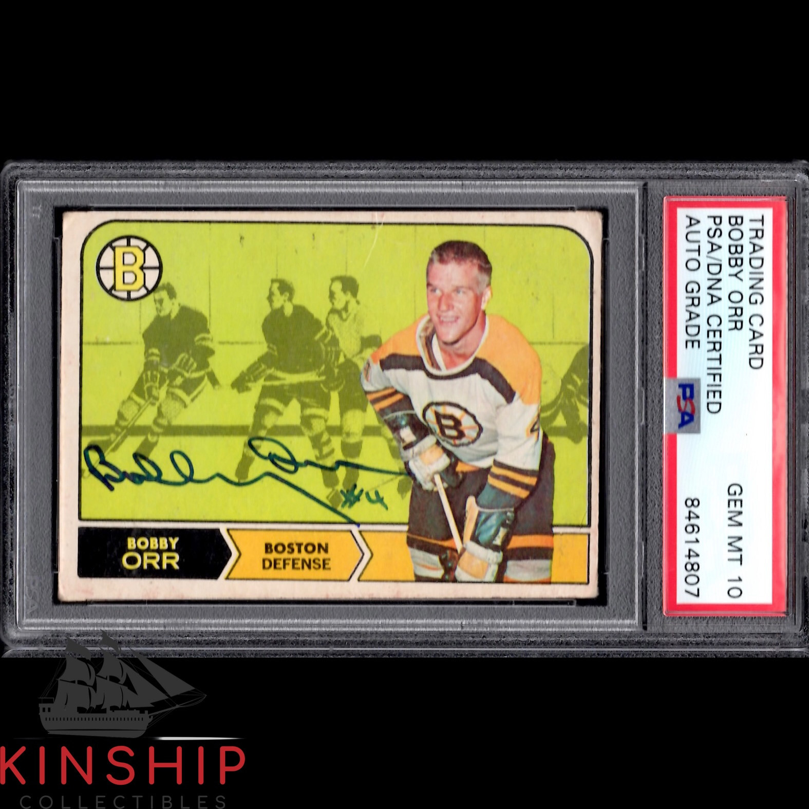 Bobby Orr signed 1968 Topps Trading Card PSA DNA Slabbed Auto 10 #2 Bruins  C895 | eBay