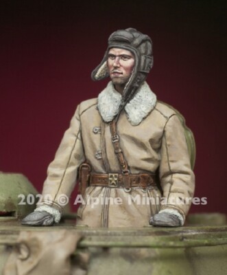 MW22 ALPINE MINIATURES 35282 RUSSIAN TANK COMMANDER #2  1/35 FIGURE