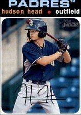2020 Topps Heritage Minor League #174 Hudson Head AZL Padres
