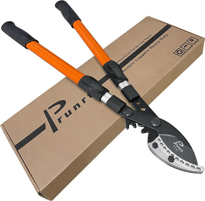 Heavy Duty Telescopic Loppers for Tree Trimming, 2-Inch Branch Cutter
