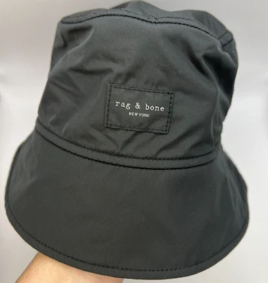 Rag & Bone Laurie Straw Hat Black Size M NWT! $225 Women main image 2