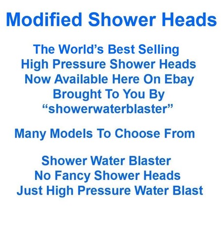 Modified 10.5gpm High Pressure Shower Head Hand Held 5 Settings Chrome - Picture 17 of 17