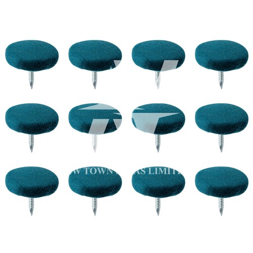 Covered Fabric Buttons Nail Back Plush Upholstery Button Sofa Headboard 30L/18mm - Picture 22 of 35