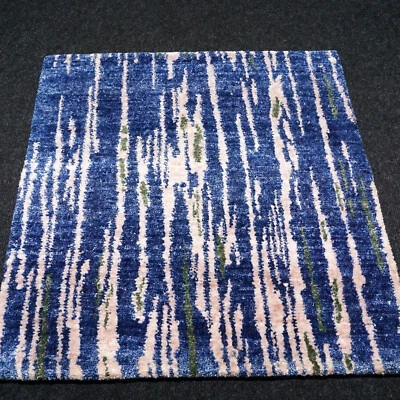 Designer Orient Teppich 62 x 62 cm Seide Modern Seidenteppich Handgeknüpft Rug - Bild 1 von 4