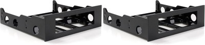 StarTech.com 3.5'' to 5.25'' Front Bay Mounting 1 Count (Pack of 2), Black 