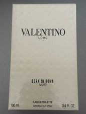 Valentino Uomo Born In Roma Ivory EDT Spray, Regular Size 3.4 fl oz