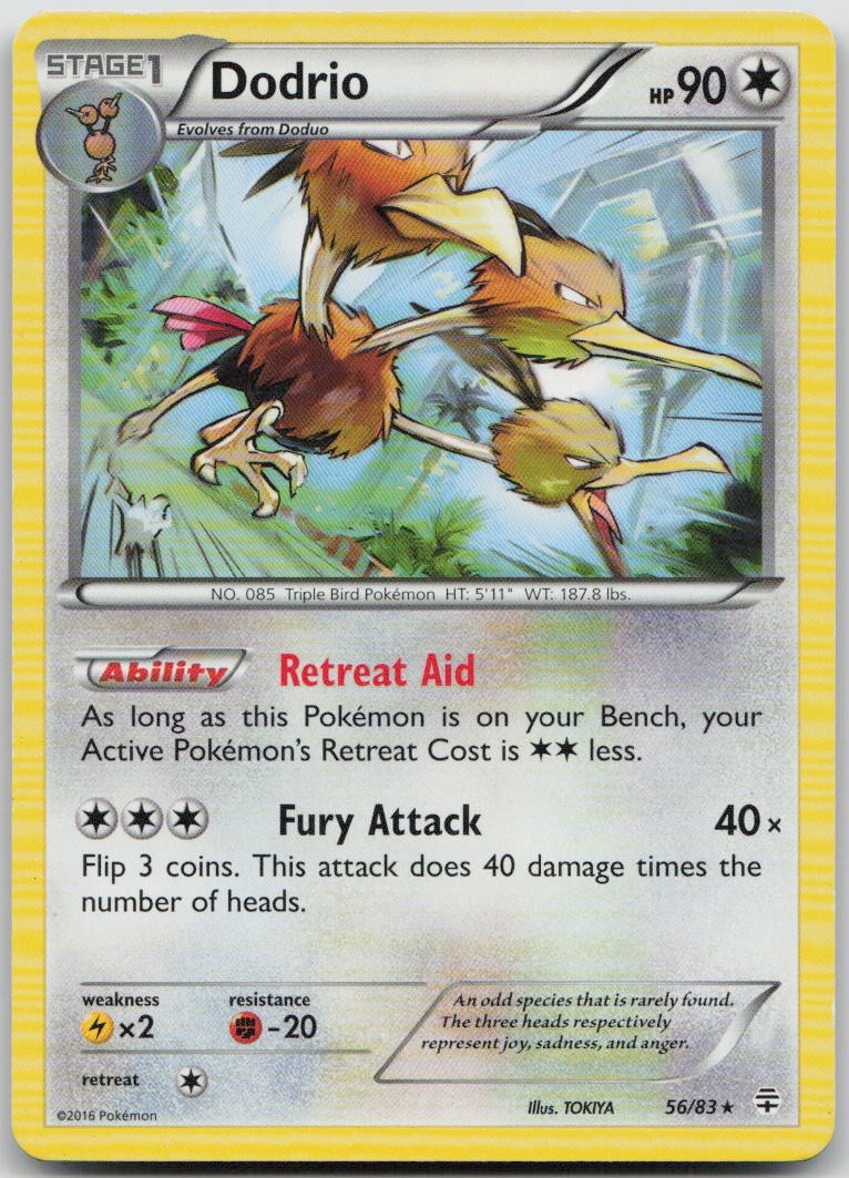 Dodrio 56/83 Generations Rare Pokemon MP