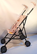 Doll Pram Pushchair Buggy Toy for Kids Girls Play